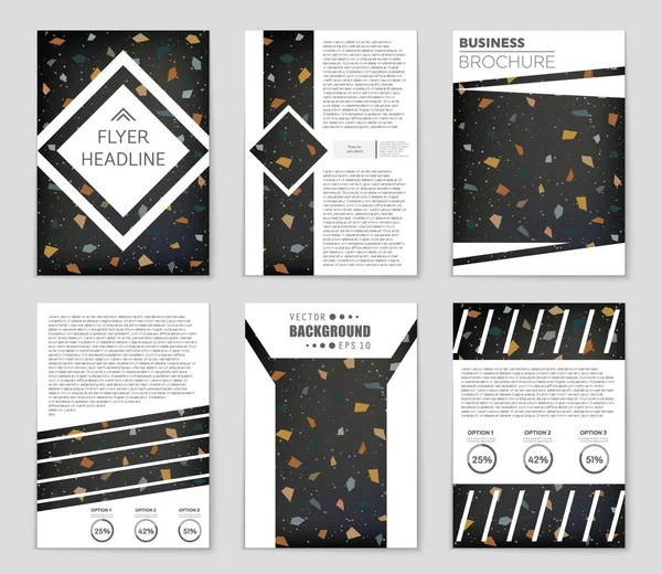 Abstract vector lay-out achtergrond instellen. Voor kunst sjabloonontwerp, lijst, voorpagina, mockup de stijl van het thema van de brochure, banner, idee, cover, boekje, print, flyer, boek, leeg, kaart, advertentie, teken, blad,, a4 — Stockvector