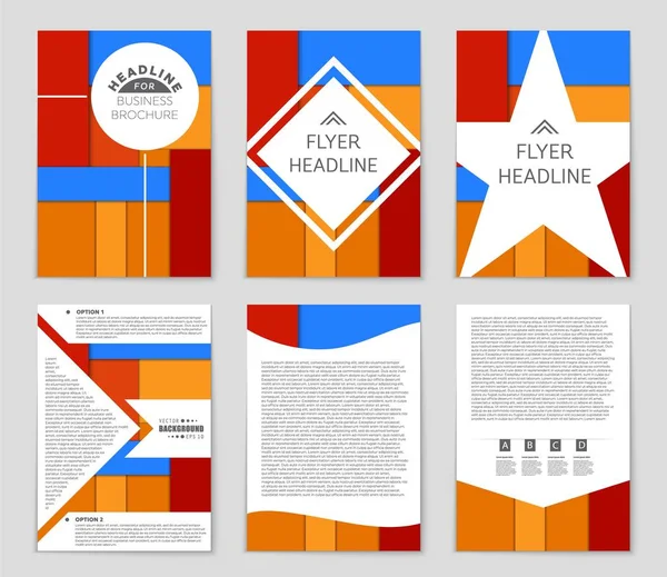 Hintergrundset für abstrakte Vektorlayouts. für Art Template Design, Liste, Titelseite, Mockup Broschüre Themenstil, Banner, Idee, Cover, Booklet, Druck, Flyer, Buch, Blanko, Karte, Anzeige, Schild, Blatt,, A4 — Stockvektor