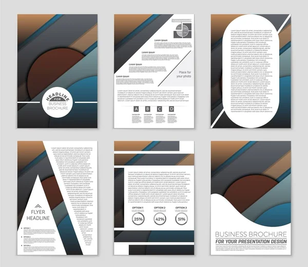 Abstract vector lay-out achtergrond instellen. Voor kunst sjabloonontwerp, lijst, voorpagina, mockup de stijl van het thema van de brochure, banner, idee, cover, boekje, print, flyer, boek, leeg, kaart, advertentie, teken, blad,, a4 — Stockvector