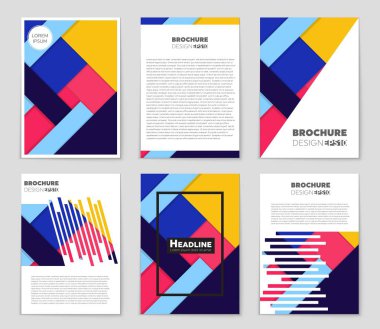 Soyut vektör düzen arka plan set. Sanat tasarım şablonu, liste, ön sayfa, mockup broşür Tema stili, afiş, fikir, kapak, kitapçık, baskı, el ilanı için kitap, boş, kartı, reklam, işareti, sayfa,, a4