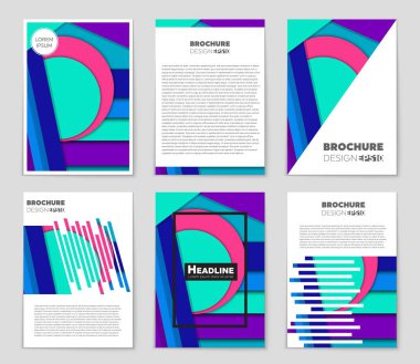 Soyut vektör düzen arka plan set. Sanat tasarım şablonu, liste, ön sayfa, mockup broşür Tema stili, afiş, fikir, kapak, kitapçık, baskı, el ilanı için kitap, boş, kartı, reklam, işareti, sayfa,, a4