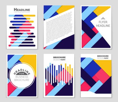Soyut vektör düzen arka plan set. Sanat tasarım şablonu, liste, ön sayfa, mockup broşür Tema stili, afiş, fikir, kapak, kitapçık, baskı, el ilanı için kitap, boş, kartı, reklam, işareti, sayfa,, a4