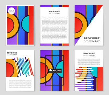 Soyut vektör düzen arka plan set. Sanat tasarım şablonu, liste, ön sayfa, mockup broşür Tema stili, afiş, fikir, kapak, kitapçık, baskı, el ilanı için kitap, boş, kartı, reklam, işareti, sayfa,, a4