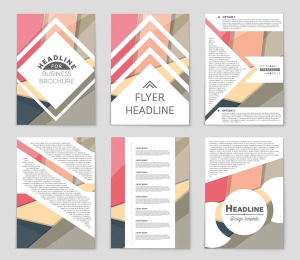 Abstract vector lay-out achtergrond instellen. Voor kunst sjabloonontwerp, lijst, voorpagina, mockup de stijl van het thema van de brochure, banner, idee, cover, boekje, print, flyer, boek, leeg, kaart, advertentie, teken, blad,, a4 — Stockvector