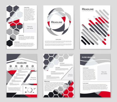 Soyut vektör düzen arka plan set. Sanat tasarım şablonu, liste, ön sayfa, mockup broşür Tema stili, afiş, fikir, kapak, kitapçık, baskı, el ilanı için kitap, boş, kartı, reklam, işareti, sayfa,, a4