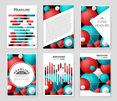 Soyut vektör düzen arka plan set. Sanat tasarım şablonu, liste, ön sayfa, mockup broşür Tema stili, afiş, fikir, kapak, kitapçık, baskı, el ilanı için kitap, boş, kartı, reklam, işareti, sayfa,, a4
