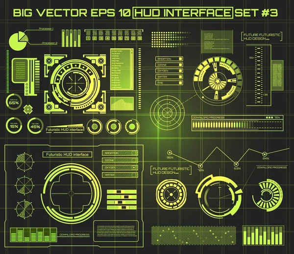 Absztrakt jövőbeli, koncepció vektor futurisztikus kék virtuális grafikus Érint felhasználó illesztő Hud. Web, oldal, mobil alkalmazások, háttér, techno, online design, üzleti, gui, ui, kit, hud elszigetelt — Stock Vector