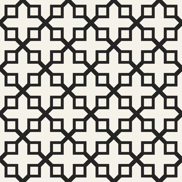 Modello geometrico monocromatico astratto del vettore concettuale. Sfondo minimale bianco e nero. Modello di illustrazione creativa. Struttura elegante senza cuciture. Per carta da parati, superficie, web design, tessile, arredamento . — Vettoriale Stock