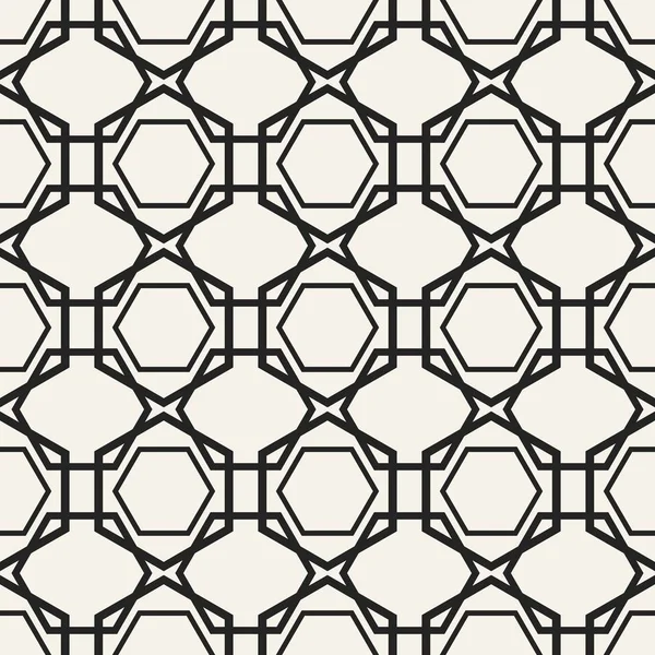 Modello geometrico monocromatico astratto del vettore concettuale. Sfondo minimale bianco e nero. Modello di illustrazione creativa. Struttura elegante senza cuciture. Per carta da parati, superficie, web design, tessile, arredamento . — Vettoriale Stock