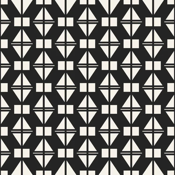 Abstraktes Konzept Vektor monochromes geometrisches Muster. Schwarz-weiß minimaler Hintergrund. Kreative Illustrationsvorlage. nahtlos stilvolle Textur. für Tapete, Oberfläche, Webdesign, Textil, Dekor. — Stockvektor