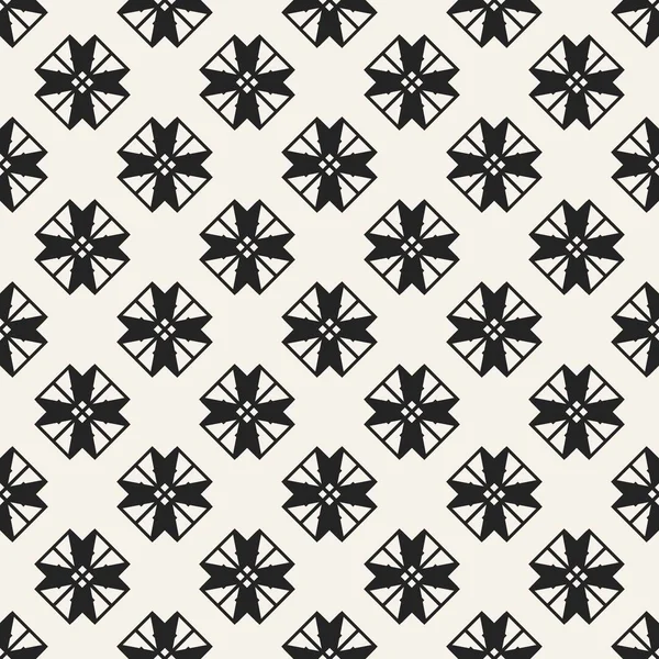 Concept abstrait vecteur monochrome motif géométrique. Fond minimal noir et blanc. Modèle d'illustration créatif. Texture élégante sans couture. Pour papier peint, surface, web design, textile, décor . — Image vectorielle