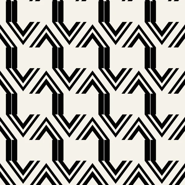 Conceito abstrato vetor monocromático padrão geométrico. Fundo mínimo em preto e branco. Modelo de ilustração criativa. Textura elegante sem costura. Para papel de parede, superfície, web design, têxtil, decoração . — Vetor de Stock