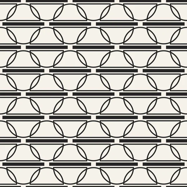 Abstraktes Konzept Vektor monochromes geometrisches Muster. Schwarz-weiß minimaler Hintergrund. Kreative Illustrationsvorlage. nahtlos stilvolle Textur. für Tapete, Oberfläche, Webdesign, Textil, Dekor. — Stockvektor