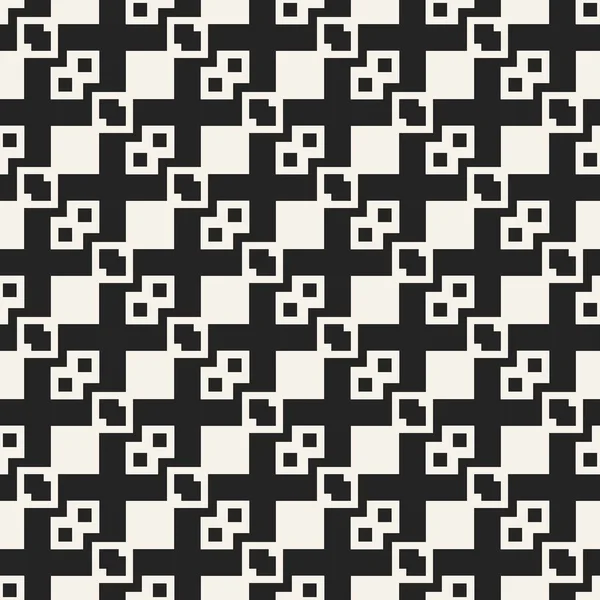 Abstraktes Konzept Vektor monochromes geometrisches Muster. Schwarz-weiß minimaler Hintergrund. Kreative Illustrationsvorlage. nahtlos stilvolle Textur. für Tapete, Oberfläche, Webdesign, Textil, Dekor. — Stockvektor