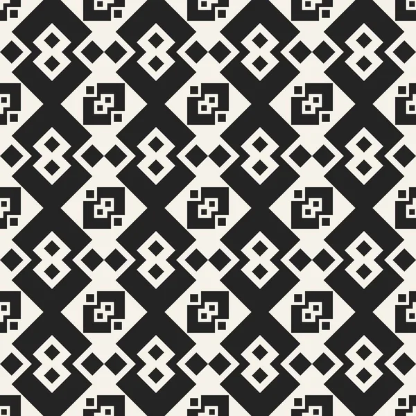 Concept abstrait vecteur monochrome motif géométrique. Fond minimal noir et blanc. Modèle d'illustration créatif. Texture élégante sans couture. Pour papier peint, surface, web design, textile, décor . — Image vectorielle