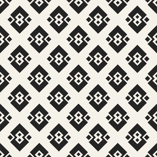 Abstraktes Konzept Vektor monochromes geometrisches Muster. Schwarz-weiß minimaler Hintergrund. Kreative Illustrationsvorlage. nahtlos stilvolle Textur. für Tapete, Oberfläche, Webdesign, Textil, Dekor. — Stockvektor