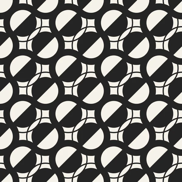 Concept abstrait vecteur monochrome motif géométrique. Fond minimal noir et blanc. Modèle d'illustration créatif. Texture élégante sans couture. Pour papier peint, surface, web design, textile, décor . — Image vectorielle