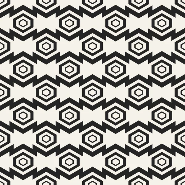 Abstraktes Konzept Vektor monochromes geometrisches Muster. Schwarz-weiß minimaler Hintergrund. Kreative Illustrationsvorlage. nahtlos stilvolle Textur. für Tapete, Oberfläche, Webdesign, Textil, Dekor. — Stockvektor