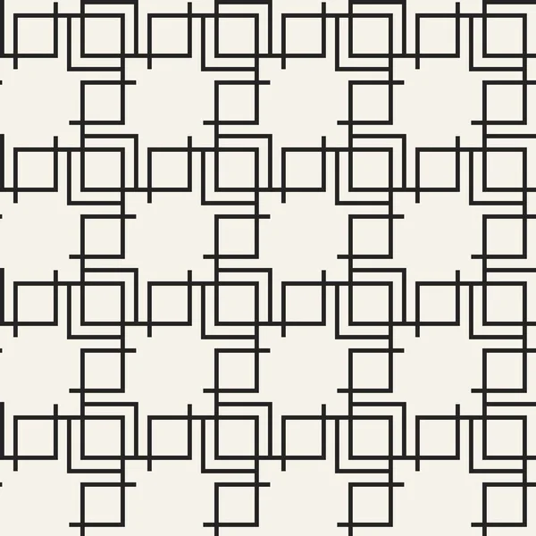 Abstraktes Konzept Vektor monochromes geometrisches Muster. Schwarz-weiß minimaler Hintergrund. Kreative Illustrationsvorlage. nahtlos stilvolle Textur. für Tapete, Oberfläche, Webdesign, Textil, Dekor. — Stockvektor