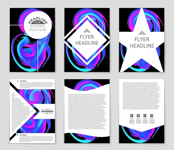 Hintergrundset für abstrakte Vektorlayouts. für Art Template Design, Liste, Titelseite, Mockup Broschüre Themenstil, Banner, Idee, Cover, Booklet, Druck, Flyer, Buch, Blanko, Karte, Anzeige, Schild, Blatt,, A4. — Stockvektor