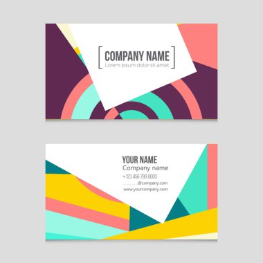 Soyut vektör düzen arka plan set. Sanat kalıp çizmek için, 