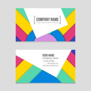 Soyut vektör düzen arka plan set. Sanat kalıp çizmek için, 