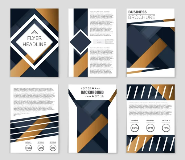 Conjunto de fundo de layout vetorial abstrato. Para design de modelo de arte , — Vetor de Stock