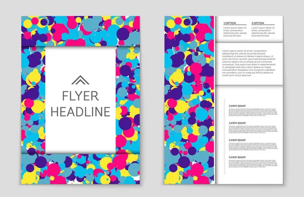 Conjunto de fundo de layout vetorial abstrato. Para design de modelo de arte , — Vetor de Stock