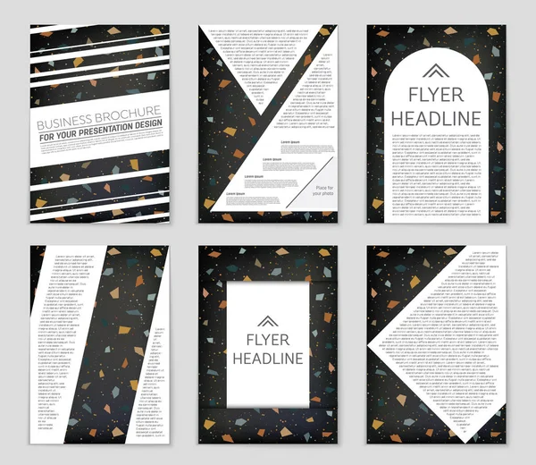 Conjunto de fundo de layout vetorial abstrato. Para design de modelo de arte , — Vetor de Stock