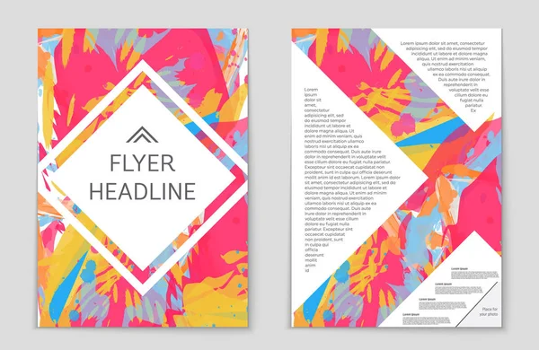 Conjunto de fundo de layout vetorial abstrato. Para design de modelo de arte , — Vetor de Stock