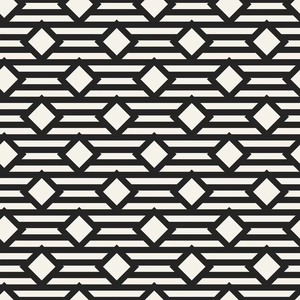 Abstraktes Konzept Vektor monochromes geometrisches Muster. Schwarz-weiß minimaler Hintergrund. Kreative Illustrationsvorlage. nahtlos stilvolle Textur. für Tapete, Oberfläche, Webdesign, Textil, Dekor. — Stockvektor