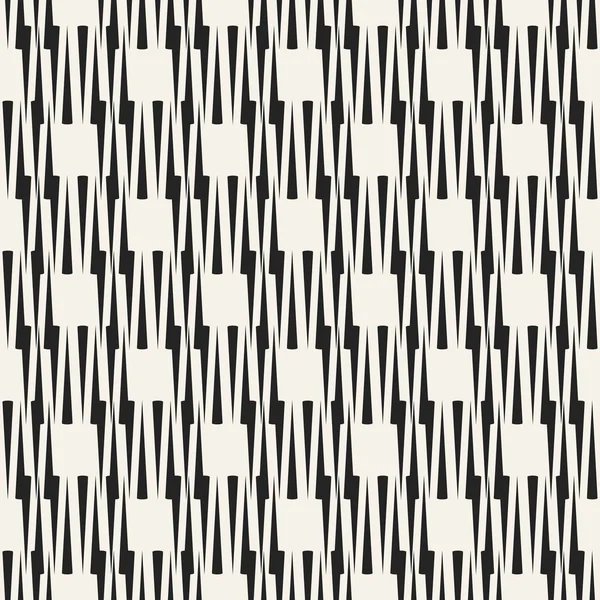 Abstract concept vector monochrome geometric pattern. Black and white minimal background. Creative illustration template. Seamless stylish texture. For wallpaper, surface, web design, textile, decor. — Stock Vector