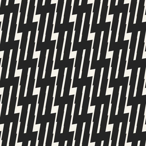 Abstraktes Konzept Vektor monochromes geometrisches Muster. Schwarz-weiß minimaler Hintergrund. Kreative Illustrationsvorlage. nahtlos stilvolle Textur. für Tapete, Oberfläche, Webdesign, Textil, Dekor. — Stockvektor