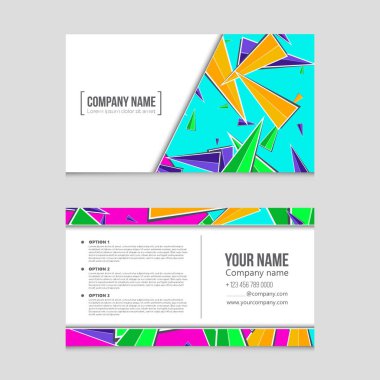 Soyut vektör düzen arka plan set. Sanat kalıp çizmek için, 