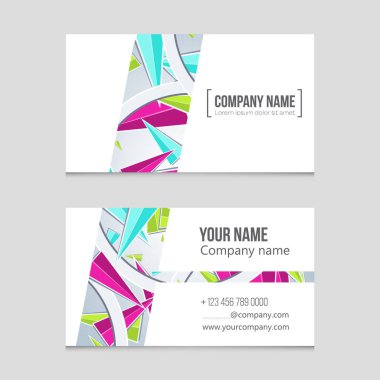 Soyut vektör düzen arka plan set. Sanat kalıp çizmek için, 