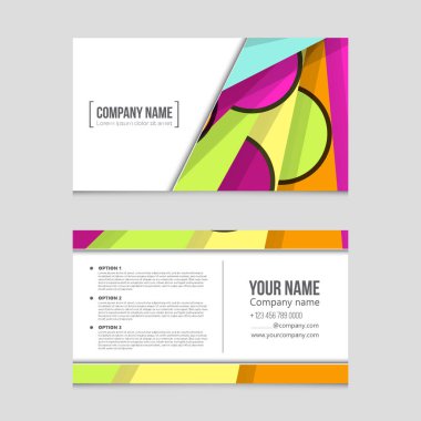 Soyut vektör düzen arka plan set. Sanat kalıp çizmek için, 