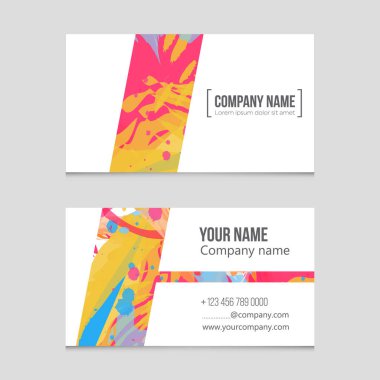 Soyut vektör düzen arka plan set. Sanat kalıp çizmek için, 