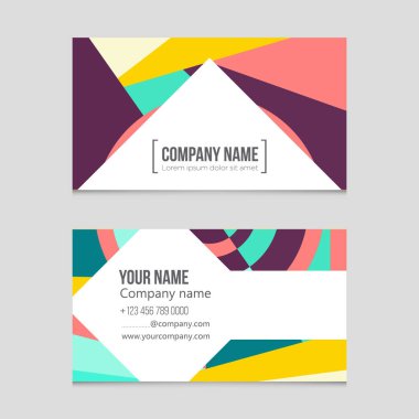 Soyut vektör düzen arka plan set. Sanat kalıp çizmek için, 