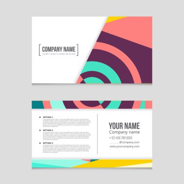 Soyut vektör düzen arka plan set. Sanat kalıp çizmek için, 