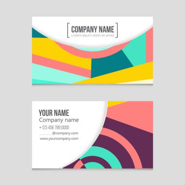 Soyut vektör düzen arka plan set. Sanat kalıp çizmek için, 