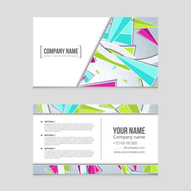 Soyut vektör düzen arka plan set. Sanat kalıp çizmek için, 