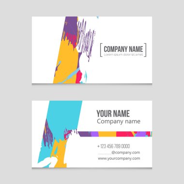 Soyut vektör düzen arka plan set. Sanat kalıp çizmek için, 