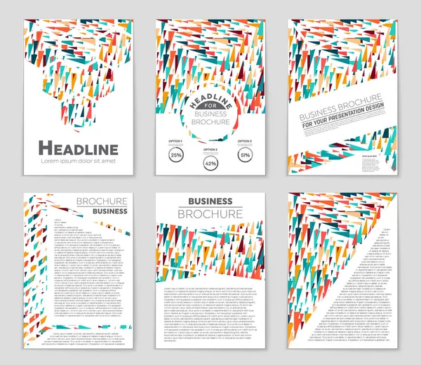 Abstrakta vektor layout bakgrund set. För konst malldesign, — Stock vektor