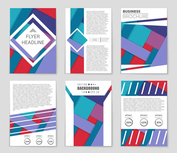 Conjunto de fundo de layout vetorial abstrato. Para design de modelo de arte , — Vetor de Stock