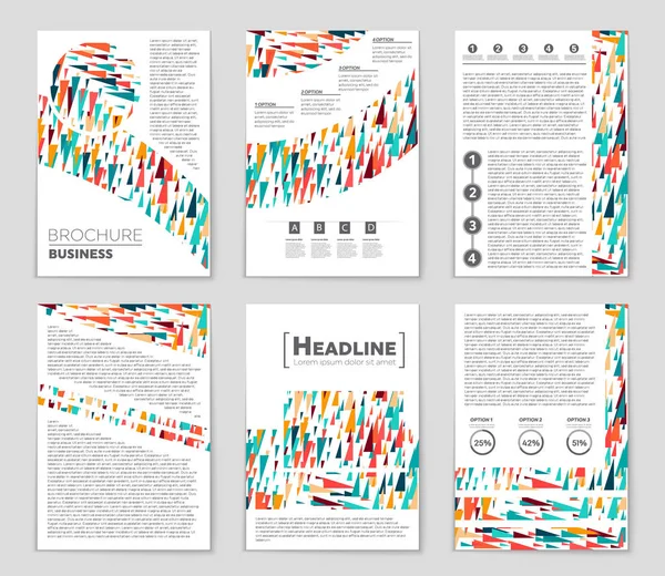 Hintergrundset für abstrakte Vektorlayouts. für Art Template Design, — Stockvektor