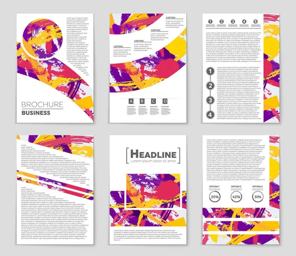 Set di sfondo astratto del layout vettoriale. Per la progettazione di modelli d'arte , — Vettoriale Stock