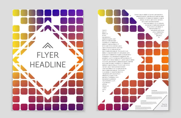 抽象的なベクトル レイアウト背景セット。アート テンプレートの設計を, — ストックベクタ