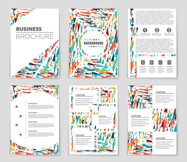 Set di sfondo astratto del layout vettoriale. Per la progettazione di modelli d'arte , — Vettoriale Stock