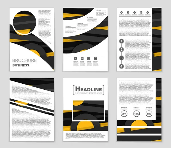 Set di sfondo astratto del layout vettoriale. Per la progettazione di modelli d'arte , — Vettoriale Stock