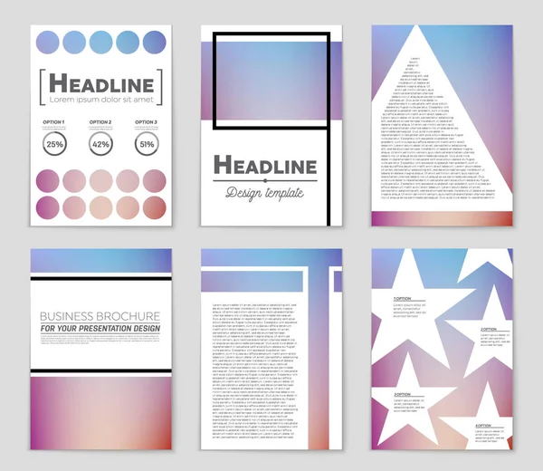 抽象的なベクトル レイアウト背景セット。アート テンプレートの設計を, — ストックベクタ